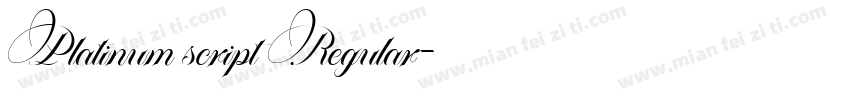Platinum script Regular字体转换